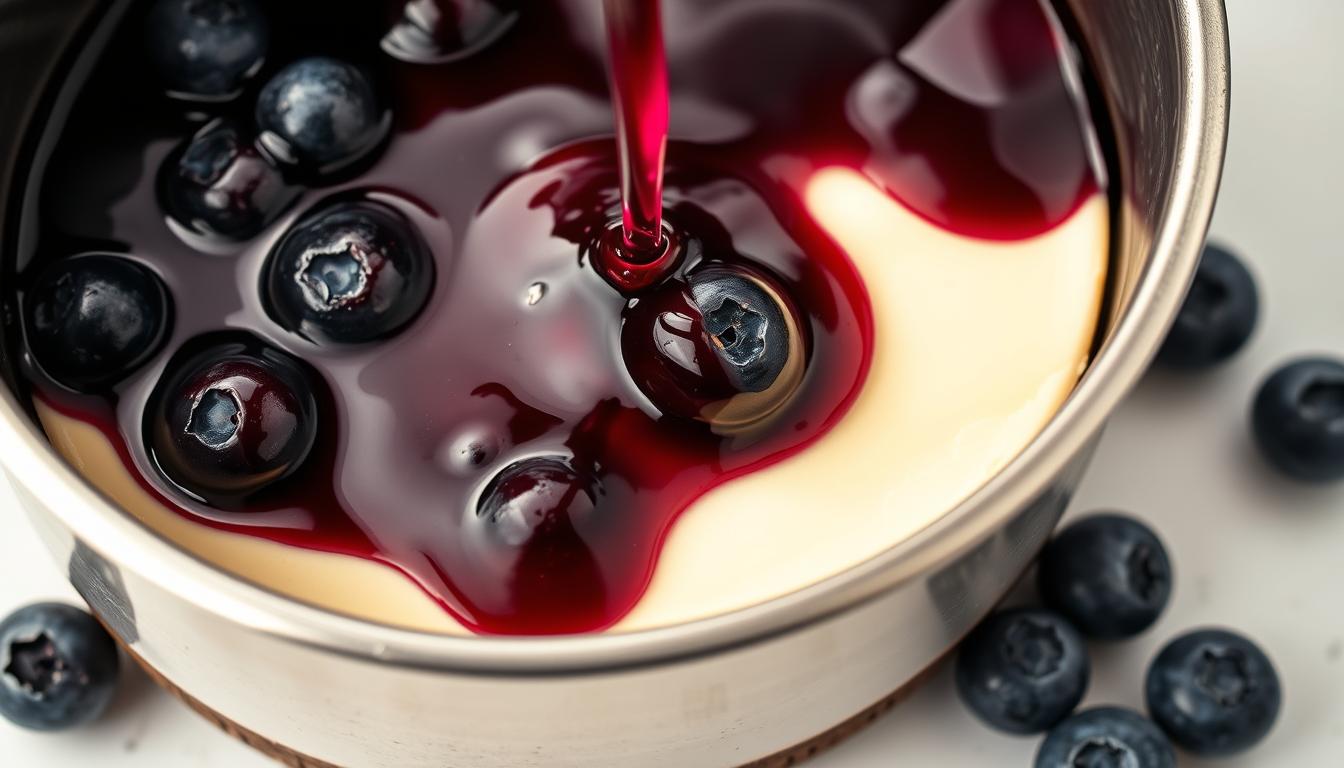 Blueberry sauce for cheesecake